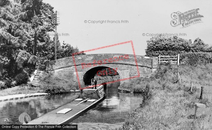 Photo of Market Drayton, The Canal Bridge c.1955