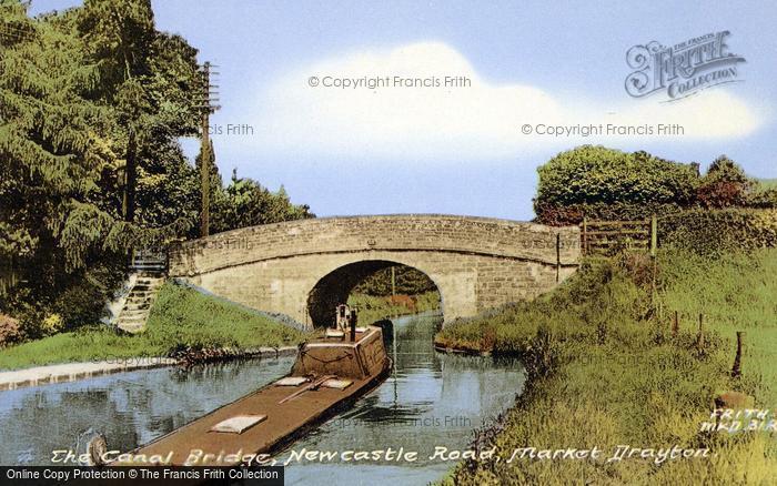 Photo of Market Drayton, The Canal Bridge c.1955