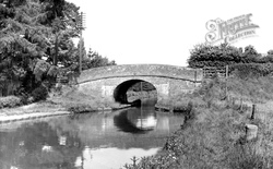 The Canal Bridge, Shropshire Union Canal c.1955, Market Drayton
