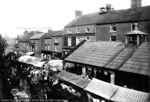 Photo of Market Drayton, The Market 1903
