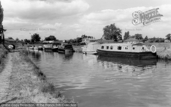 Photo of Market Drayton, The Moorings, Shropshire Union Canal c.1965