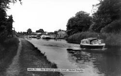 The Shropshire Union Canal c.1965, Market Drayton