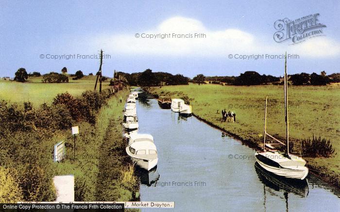 Photo of Market Drayton, The Shropshire Union Canal c.1965