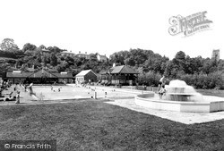 Market Drayton, the Swimming Pool c1960