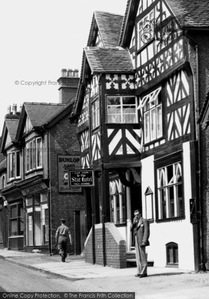 Photo of Market Drayton, Ye Olde Star Hotel, Stafford Street c.1955