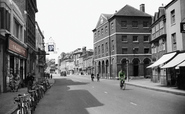 High Street And Old Town Hall c.1955, Market Harborough