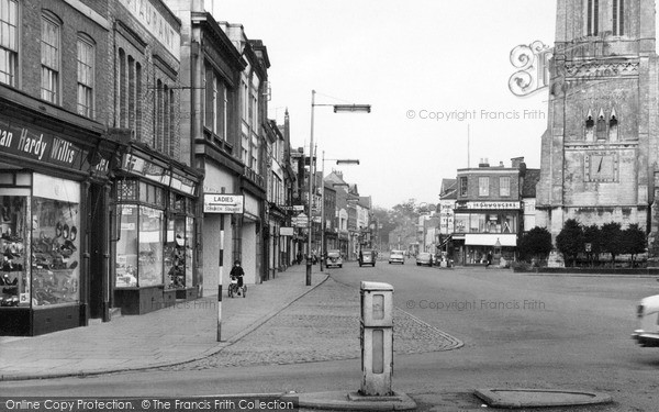 Photo of Market Harborough, High Street Facing North c.1960