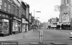 High Street Facing North c.1960, Market Harborough