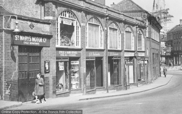 Photo of Market Harborough, Shops On Northampton Road c.1955