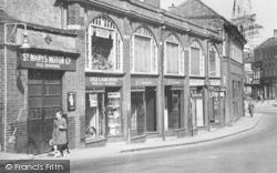 Shops On Northampton Road c.1955, Market Harborough