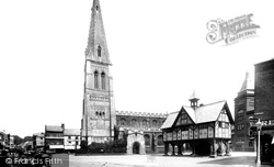 St Dionysius Church And Old Grammar School 1922, Market Harborough