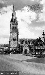 St Dionysius Church And Old  Grammar School c.1960, Market Harborough