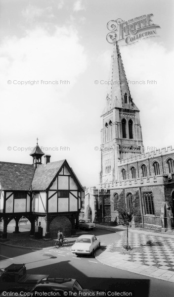 Photo of Market Harborough, St Dionysius Church And Old Grammar School c.1965