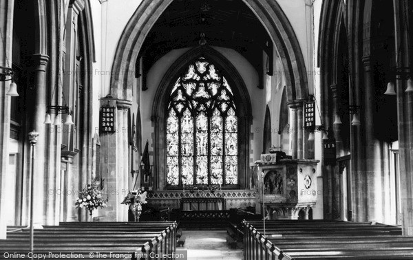 Photo of Market Harborough, The Church Interior c.1965