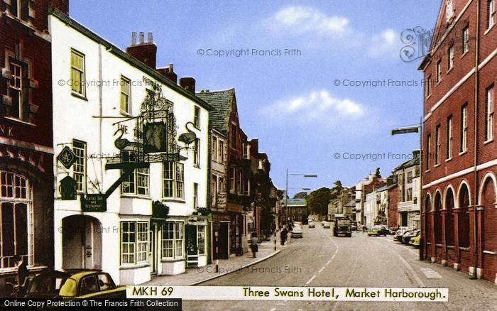 Photo of Market Harborough, Three Swans Hotel c.1965