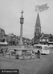 War Memorial And Church c.1955, Market Harborough