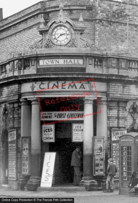 Photo of Market Rasen, Town Hall Cinema Entrance c.1955