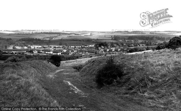 Photo of Marlborough, From Salisbury Hill c.1955