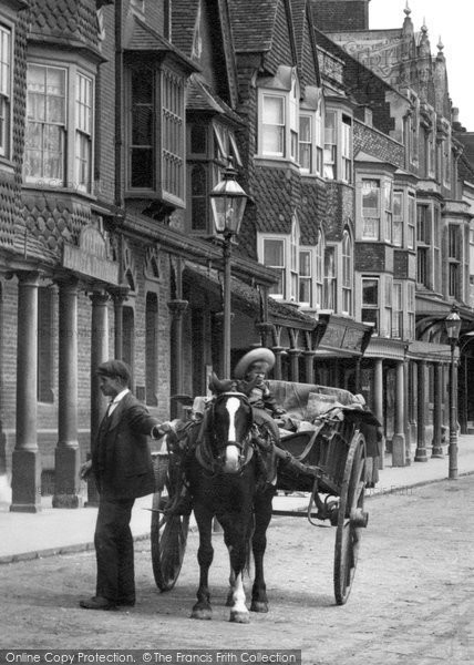 Photo of Marlborough, Horse And Cart, High Street 1907