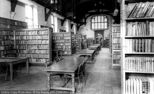 Photo of Marlborough, The Library, Marlborough College c.1965