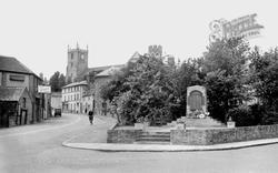 War Memorial And St Mary's Church c.1950, Marlborough
