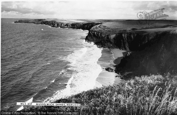 Photo of Marloes, Musselwick Sands c.1960