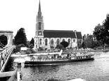 All Saints Church And Pleasure Boat c.1955, Marlow