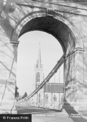 All Saints Church From The Bridge c.1955, Marlow