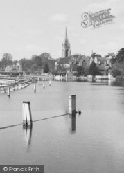 All Saints' Church From The Lock c.1955, Marlow