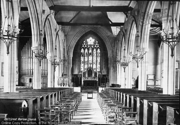 Photo of Marlow, Church Interior 1890