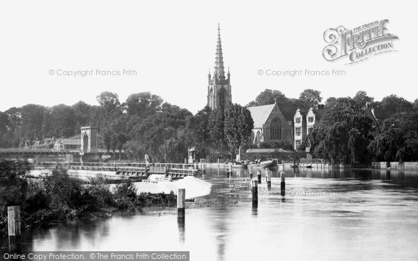 Photo of Marlow, From The Lock 1890