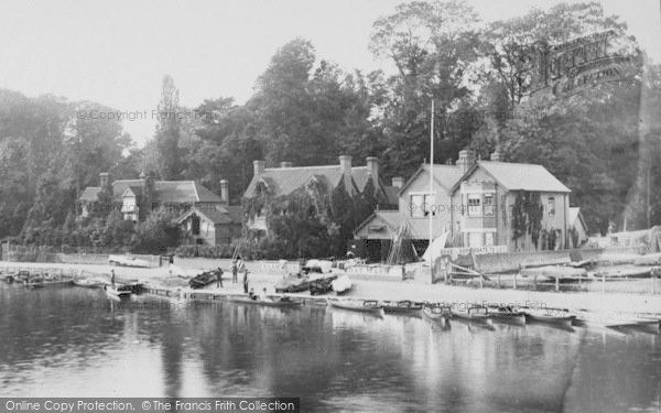 Photo of Marlow, Shaw's Boatyard 1890