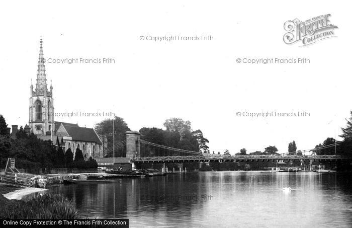 Photo of Marlow, The Bridge And Parish Church 1893