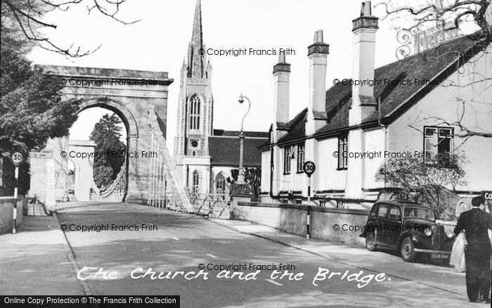 Photo of Marlow, The Church And Bridge c.1955