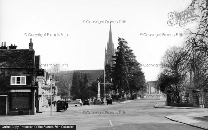 Photo of Marlow, The Church From The High Street c.1955