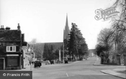 The Church From The High Street c.1955, Marlow