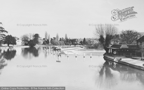 Photo of Marlow, The Weir From The Bridge c.1955