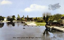 The Weir From The Bridge c.1955, Marlow