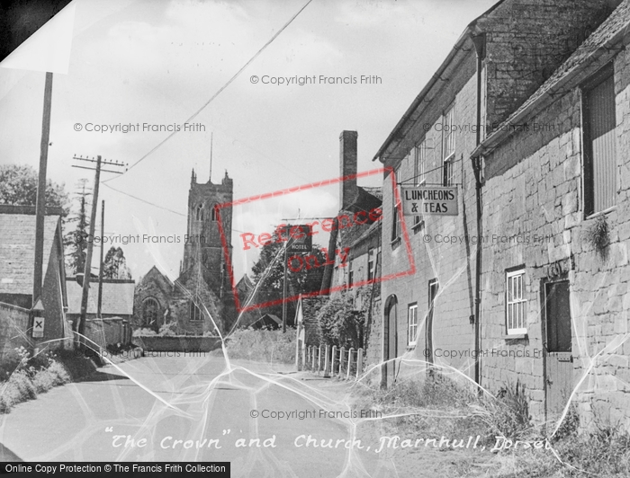 Photo of Marnhull, The Crown And Church c.1950
