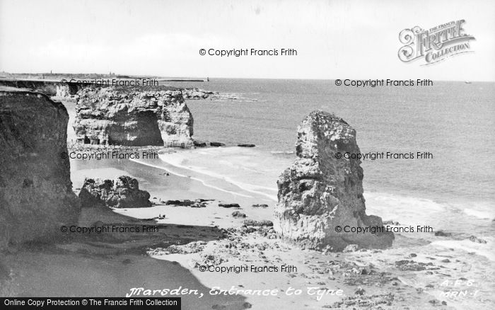 Photo of Marsden, Entrance To Tyne c.1955