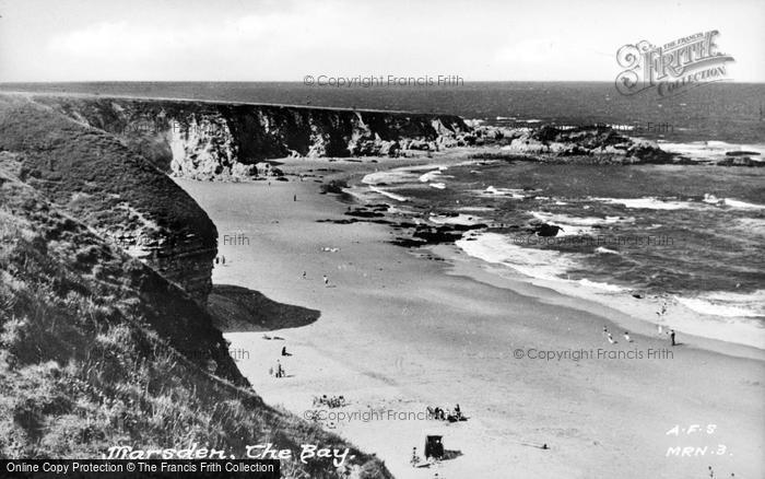 Photo of Marsden, The Bay c.1955