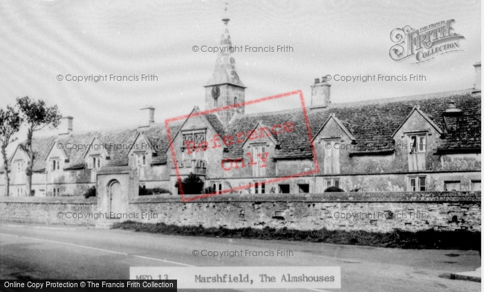 Photo of Marshfield, The Almshouses c.1960