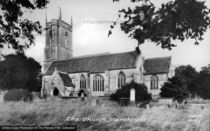 Photo of Marshfield, The Church c.1955