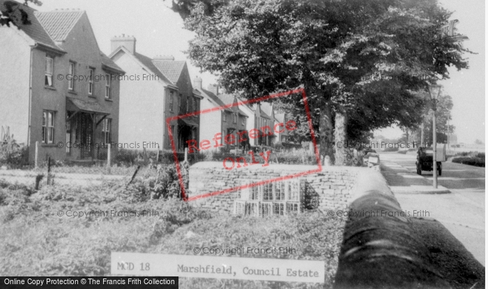 Photo of Marshfield, The Council Estate c.1960