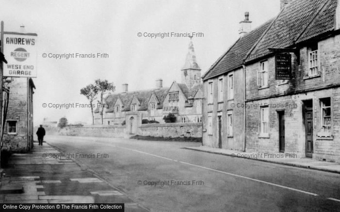 Photo of Marshfield, The George Inn And Almshouses c.1960