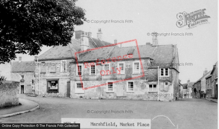 Photo of Marshfield, The Market Place c.1955