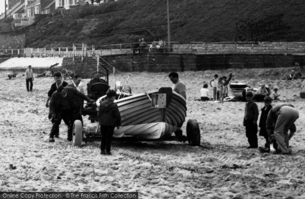 Photo of Marske By The Sea, A Boat On The Beach c.1955