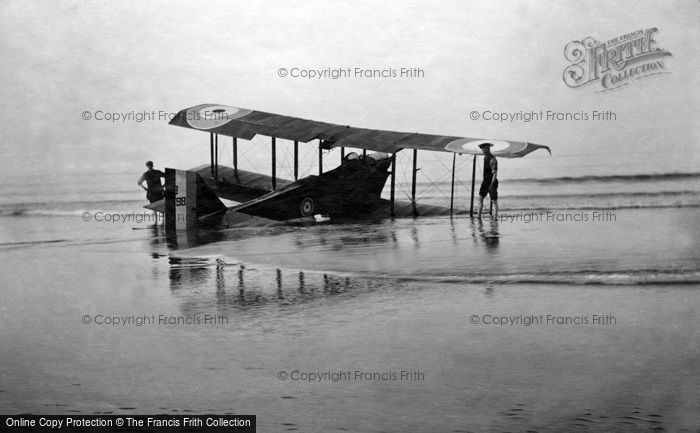 Photo of Marske By The Sea, Aeroplane On The Sands c.1920