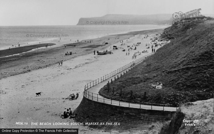 Photo of Marske By The Sea, The Beach Looking South c.1955