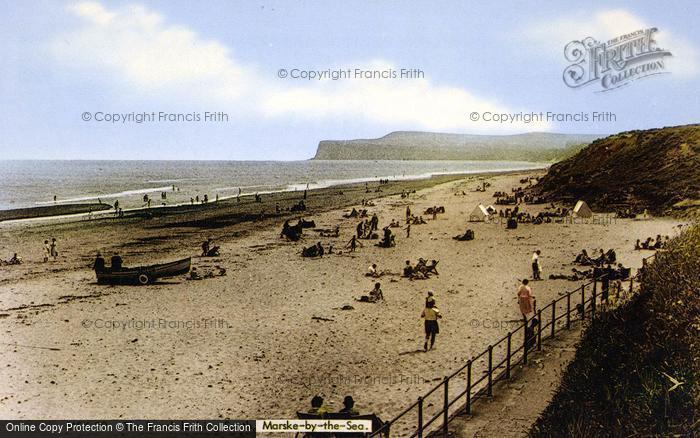 Photo of Marske By The Sea, The Beach Looking South c.1955